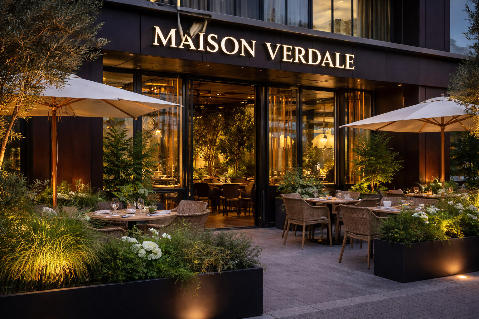 Extérieur du restaurant Maison Verdale